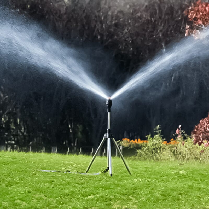 Adjustable Rotating Tripod Sprinkler with Misting Function