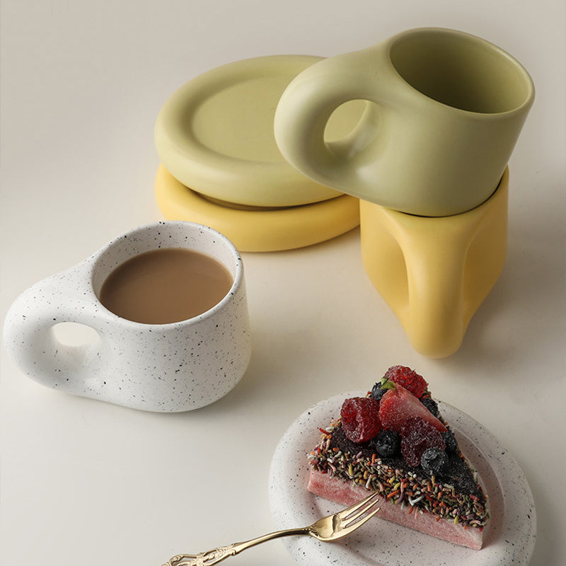 Ceramic Nordic Minimalist Thick Mug - 10 oz