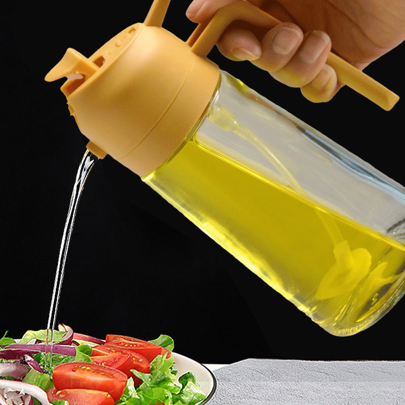 2-in-1 Glass Oil Dispenser and Sprayer
