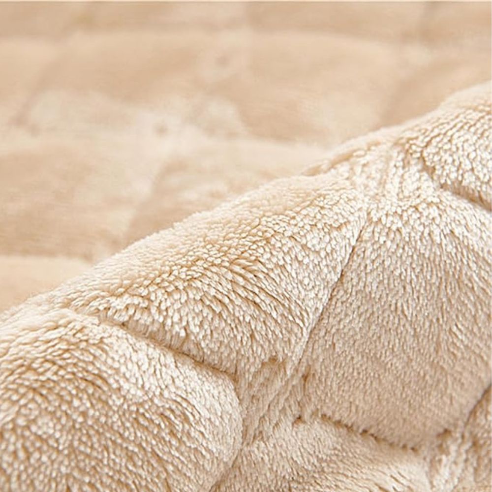 Quilted Microfiber Recliner Cover with Storage Pocket