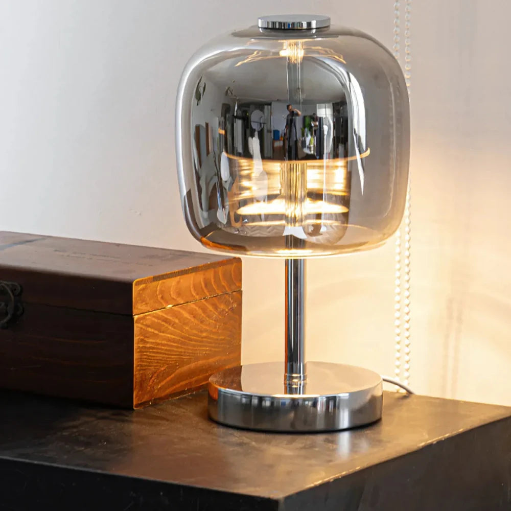 OpalEdge Modern Table Lamp with Dimmable USB Lighting