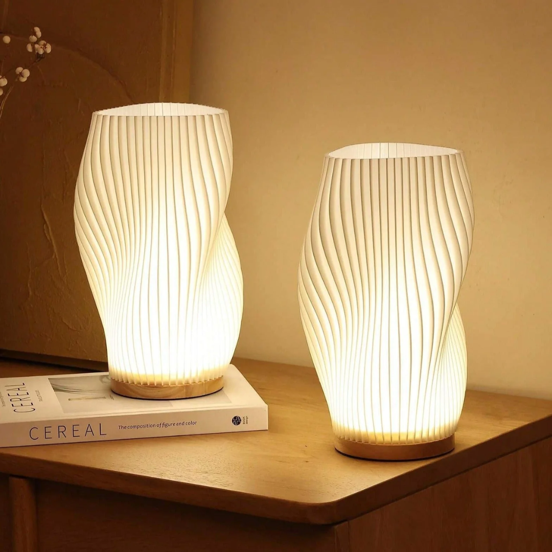 Dimmable Wavy LED Table Lamp