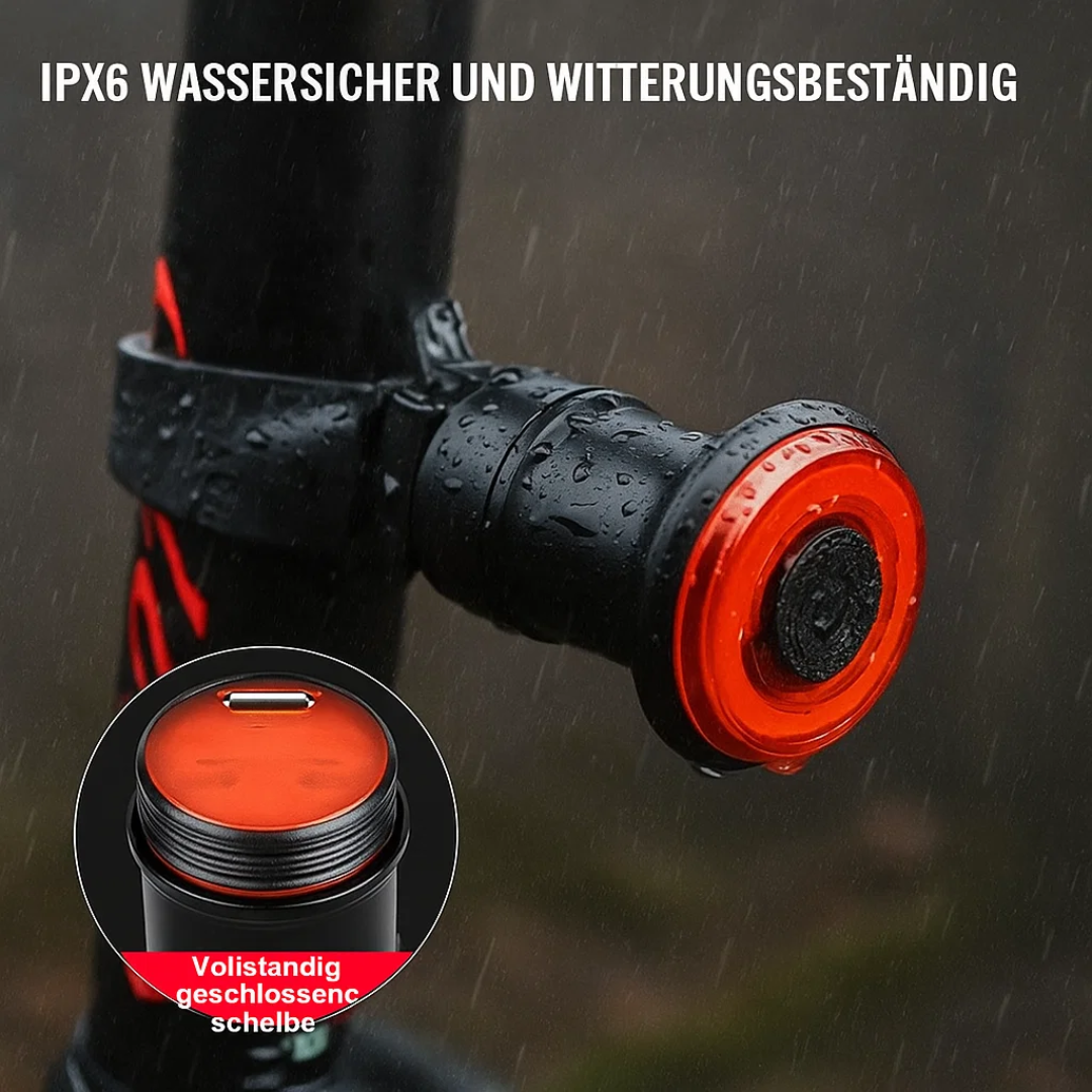 USB Rechargeable Smart Bike Rear Light with Automatic Brake Signal