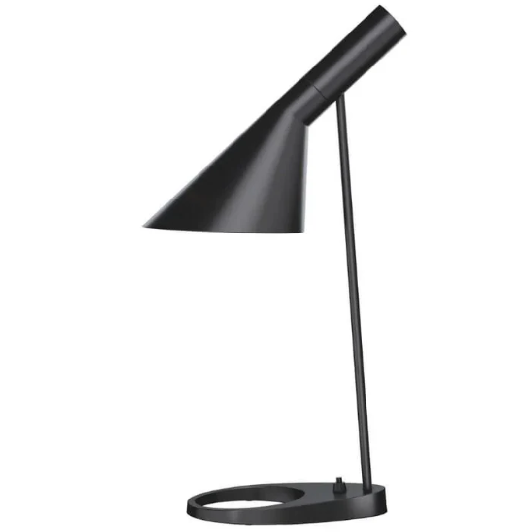 Modern Minimalist Metal Table Lamp with Warm LED Light