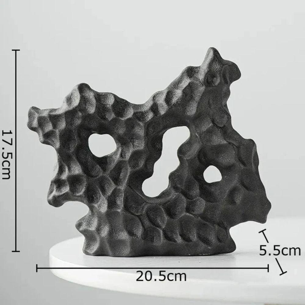 Ceramic Coral Sculpture for Coastal Home Decor