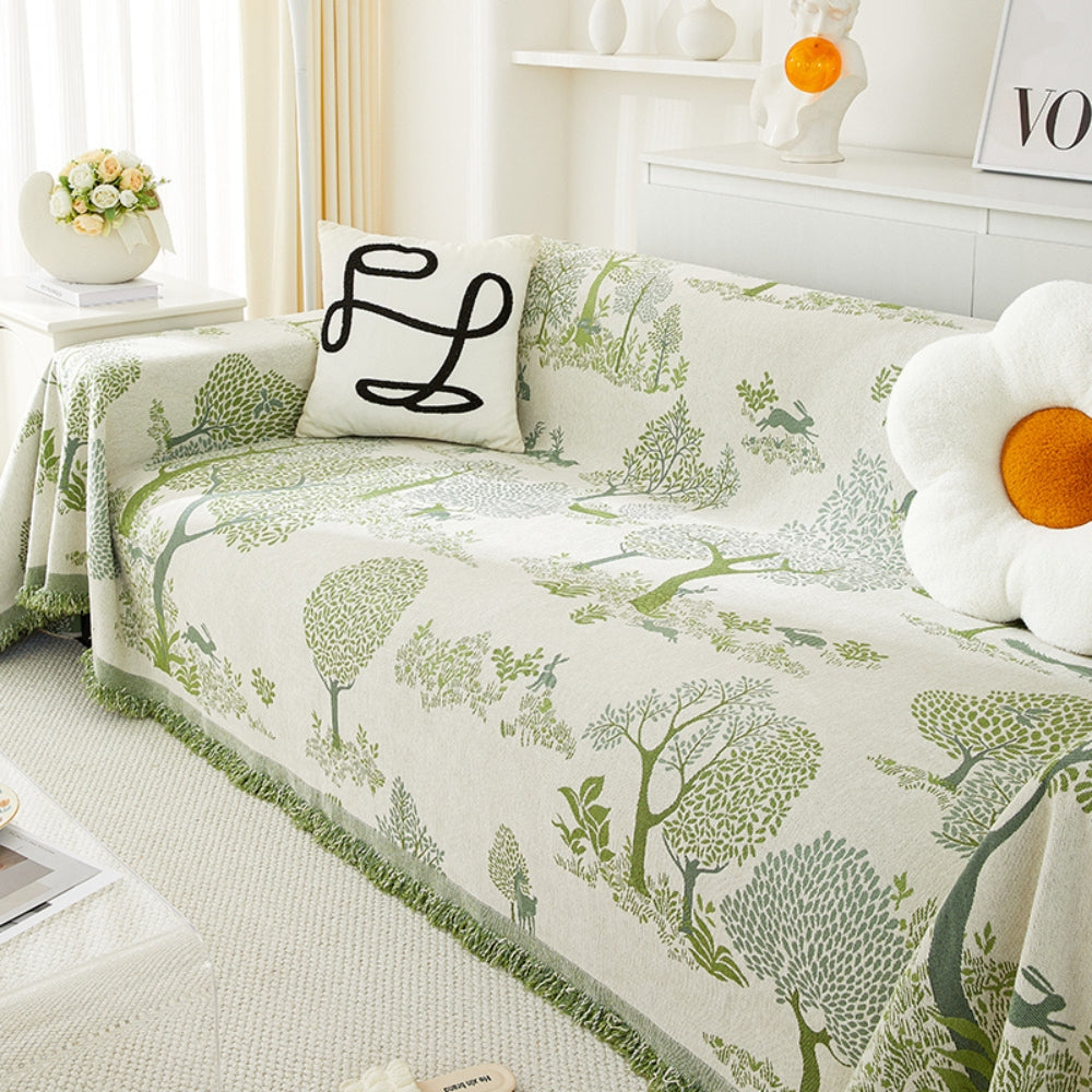 Ultra-Soft Chenille Sofa Cover for Dust and Pet Protection