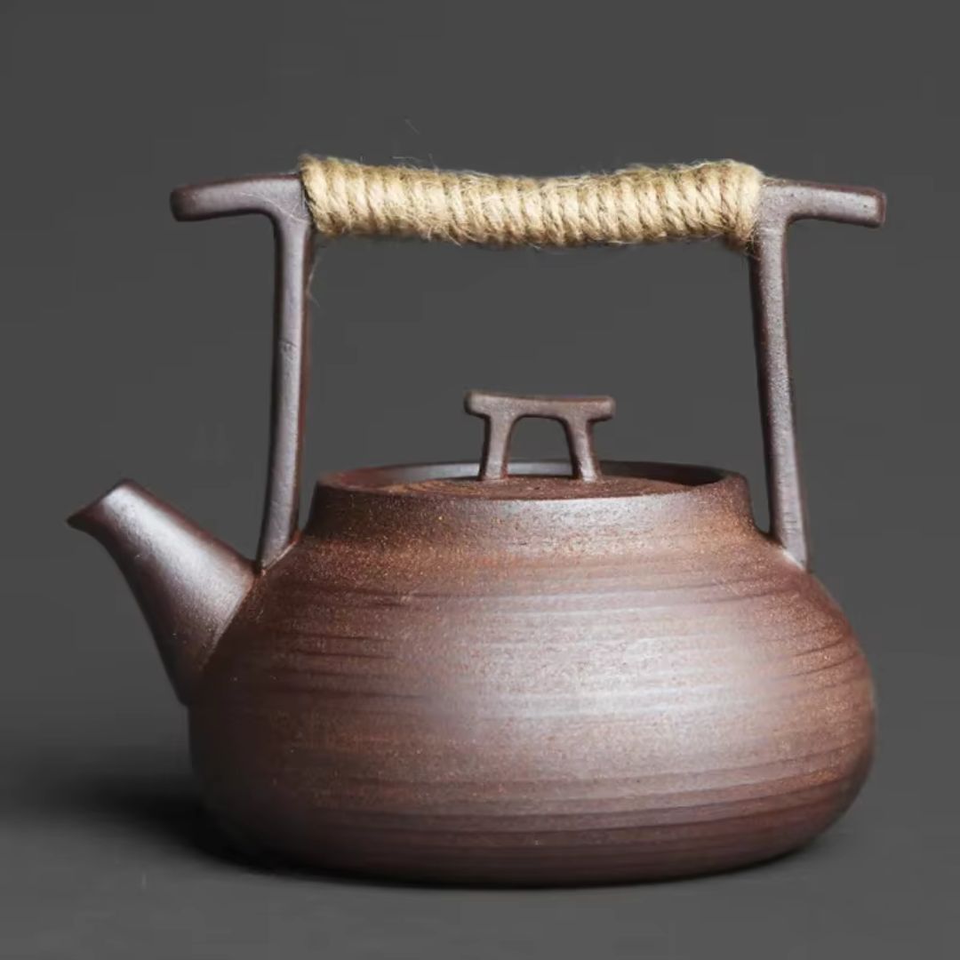 Ceramic Teapot with Warmer for Cozy Tea Moments