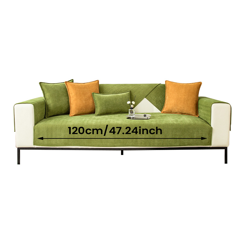 Herringbone Chenille Sofa Cover for Pet and Stain Protection