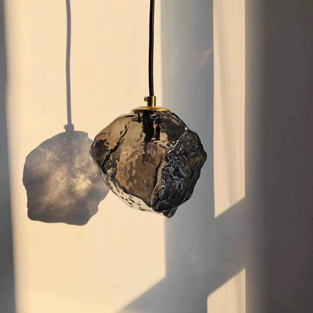 GlacierGlow Ice Cube Pendant Light