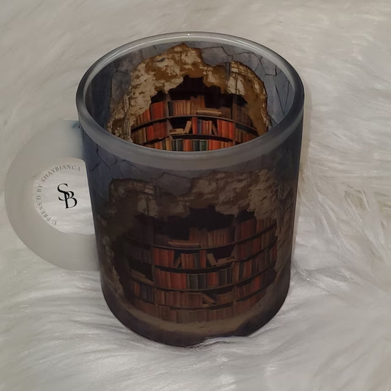 3D Ceramic Library Mug for Book Lovers