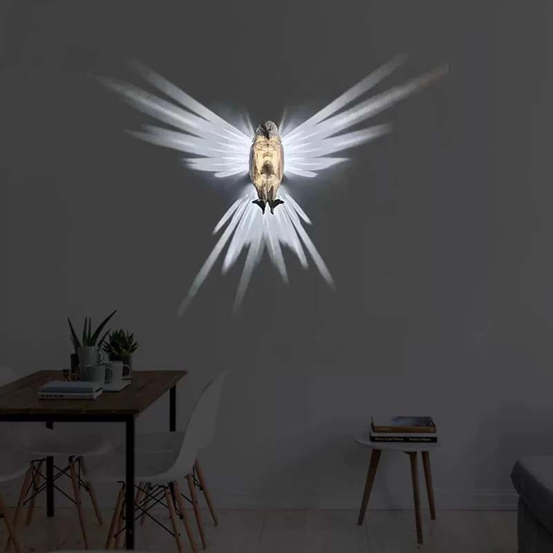 Owl or Eagle Night Light Wall Decor
