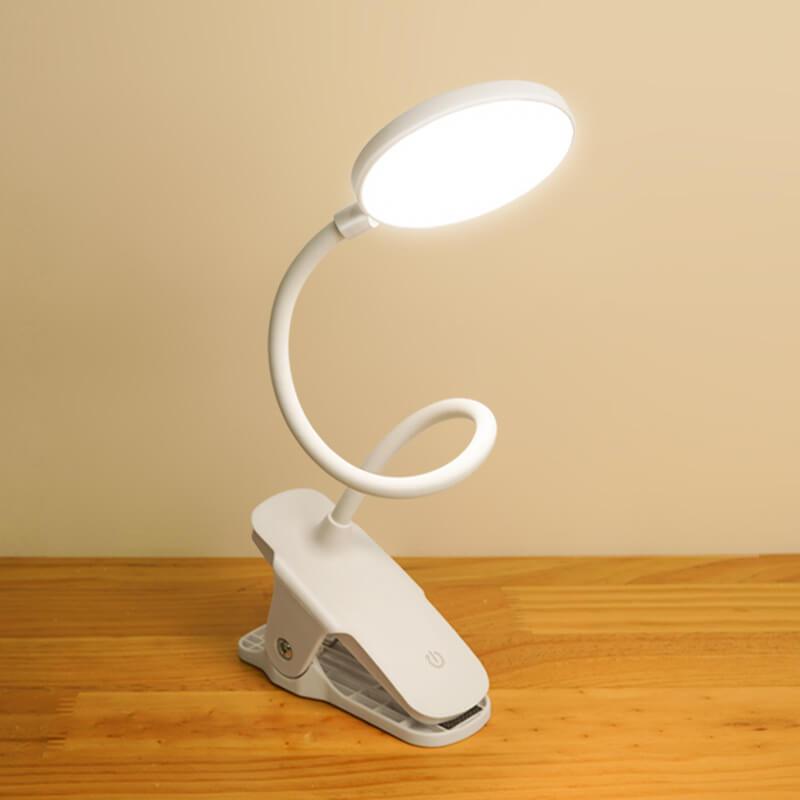 Rechargeable LED Clip Desk Lamp with Eye Protection