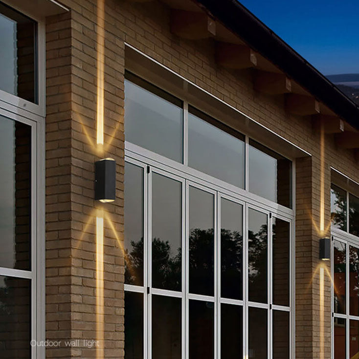 Modern Waterproof LED Outdoor Wall Sconce with Adjustable Base