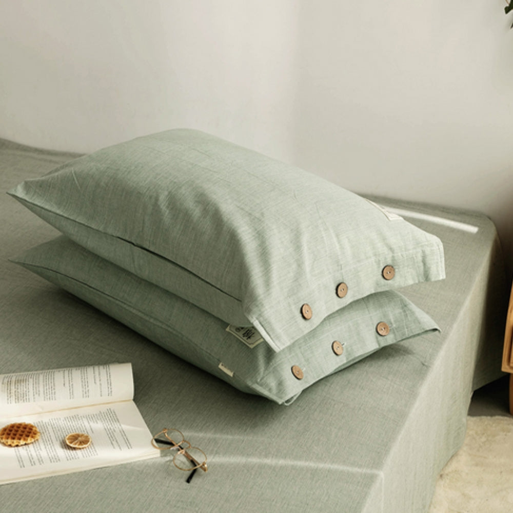 Organic Cotton Pillowcases - Soft & Breathable Twin Pack
