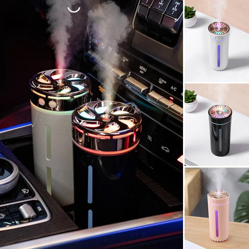 Portable Ultrasonic Car Humidifier with Colorful Lights