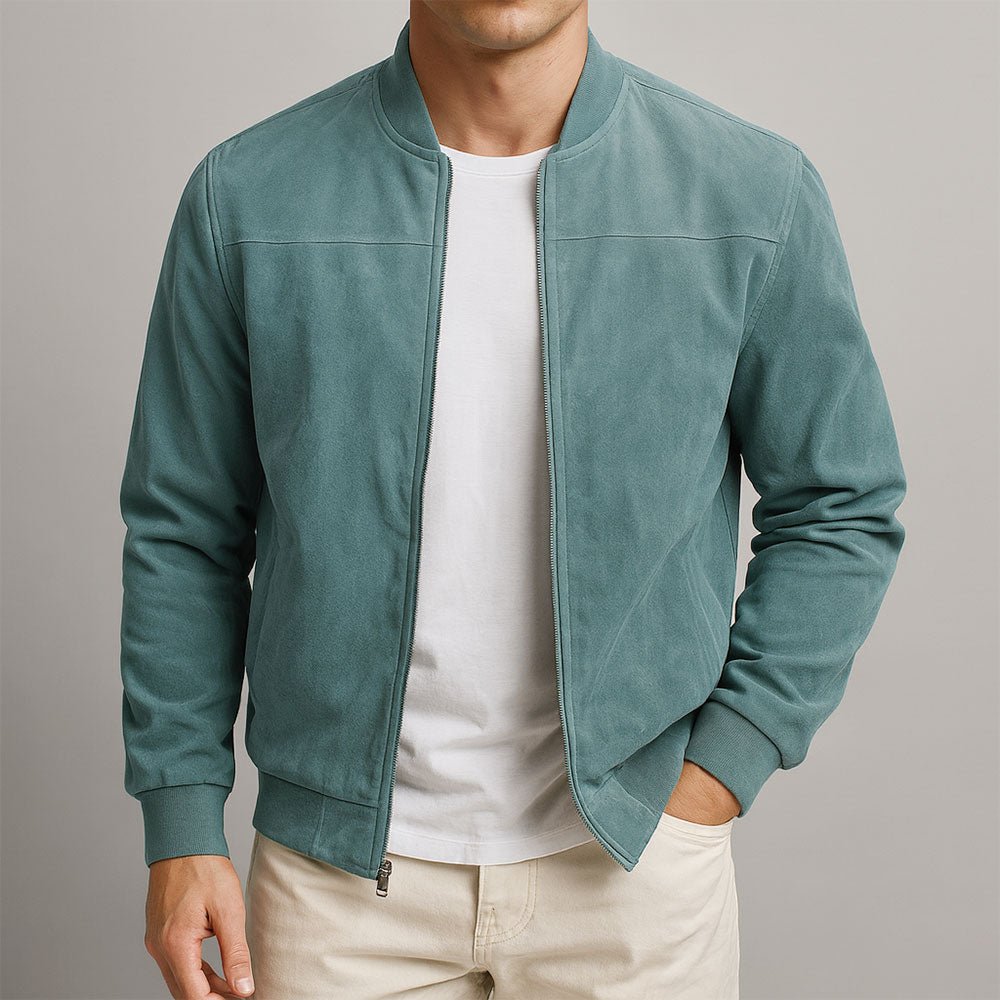 Men's Lightweight Suede Look Summer Jacket