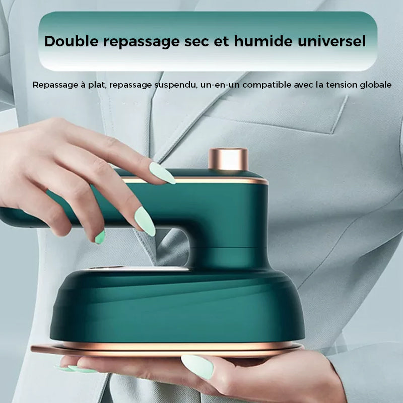 Portable 2-in-1 Steam Iron with Triangular Design