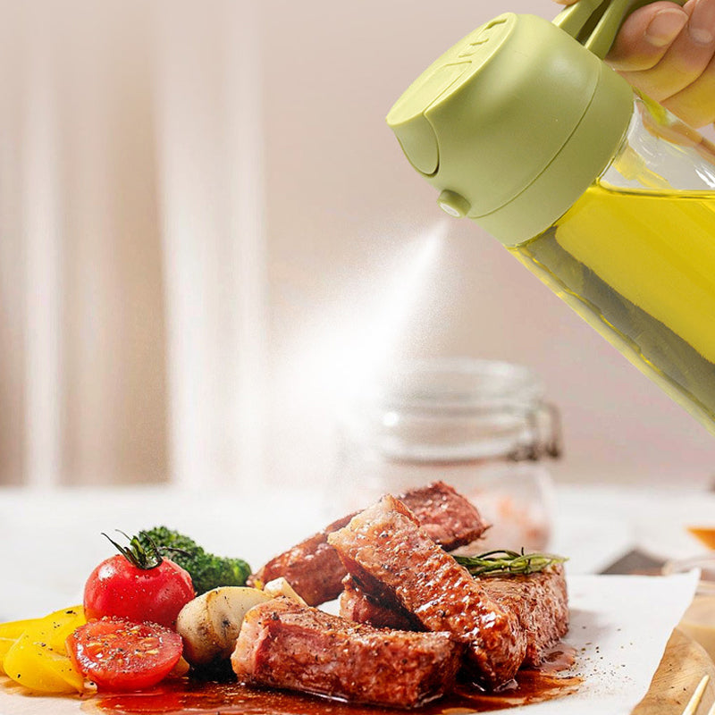 2-in-1 Glass Oil Dispenser and Sprayer