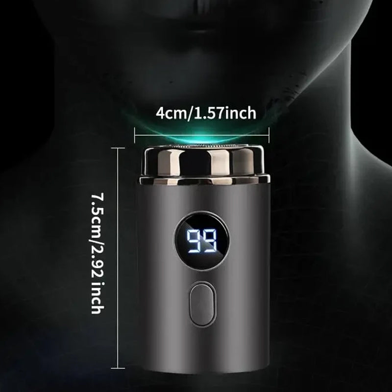 Mini Portable Electric Shaver with Type C Charging and Washable Cover