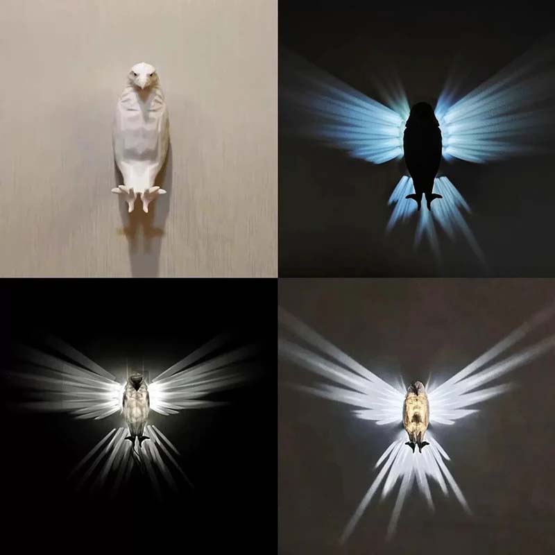 Owl or Eagle Night Light Wall Decor