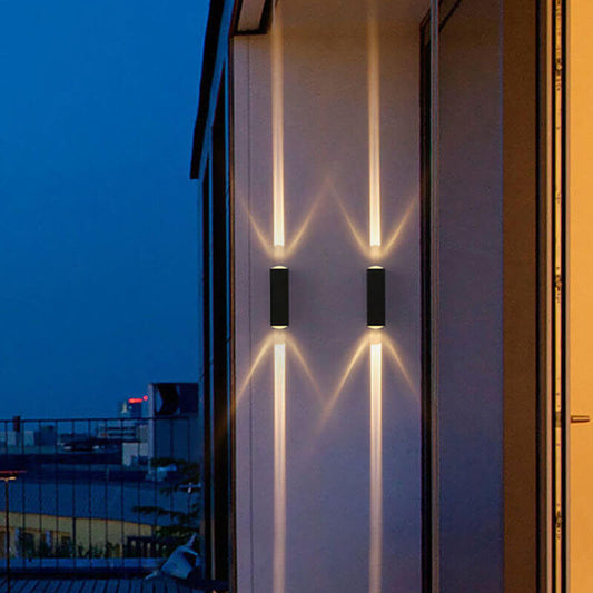 Modern Waterproof LED Outdoor Wall Sconce with Adjustable Base