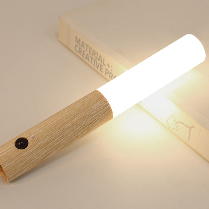 Rechargeable Motion Sensor Night Light - Handmade Wooden Design