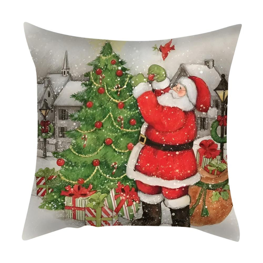 Christmas Cardinal Print Cushion Cover