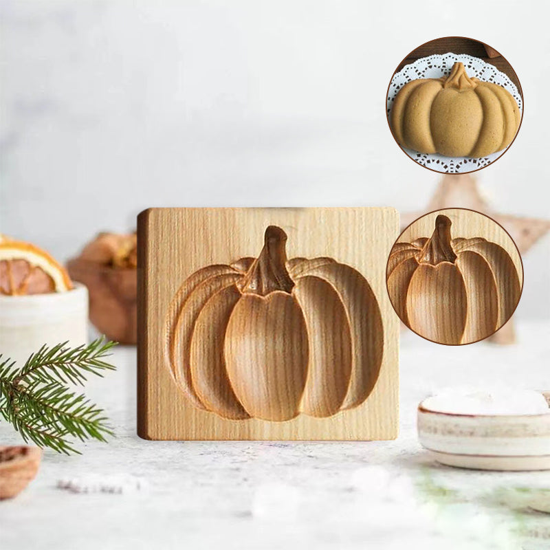 Wooden Cookie Cutter for Gingerbread and Pastries - Non-Stick Beech Wood Design