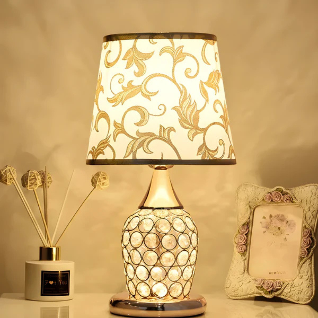 Luxury Crystal LED Table Lamp with Adjustable Brightness