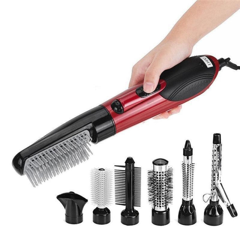 2-in-1 Rotating Hot Air Styler with Interchangeable Brushes
