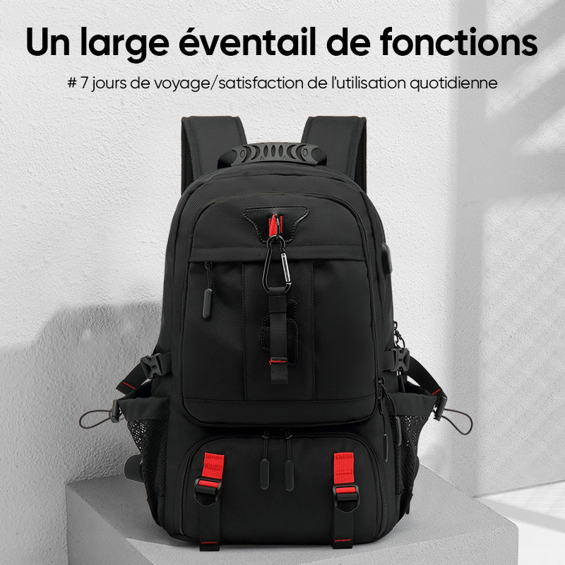 Large Capacity Waterproof Laptop Backpack with USB Charging Port