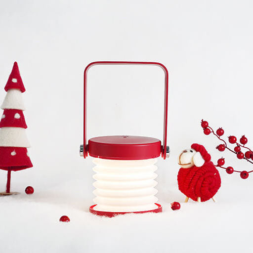 Foldable Portable LED Table Lamp with Touch Switch and Retractable Shade