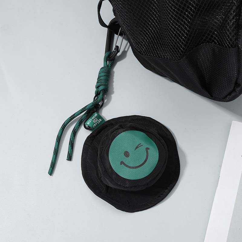 Mini Smiley Headphone Case with Keychain