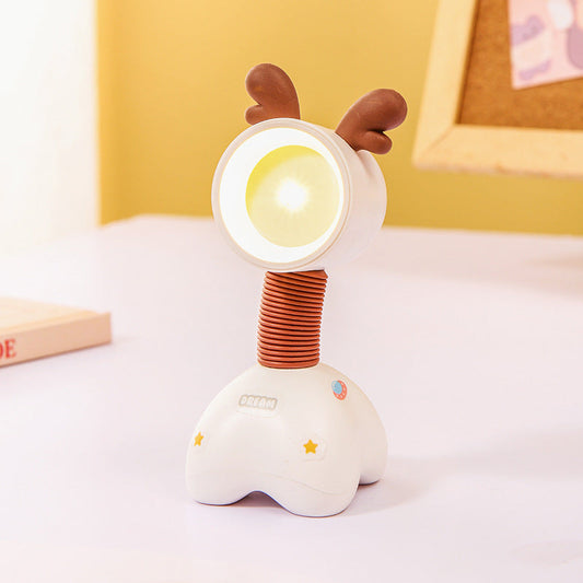 Adorable LED Desk Lamp with Adjustable Angle - Dog or Deer Design