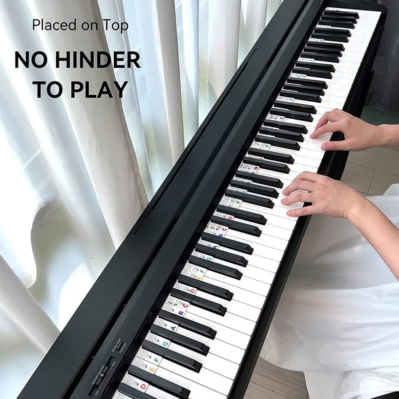 Removable Silicone Piano Keyboard Note Labels