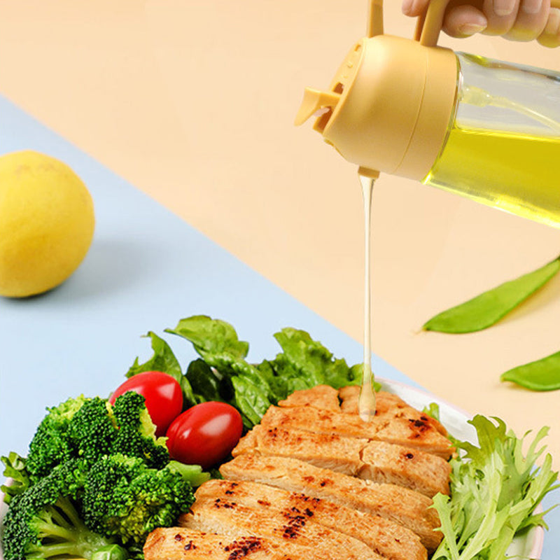 2-in-1 Glass Oil Dispenser and Sprayer