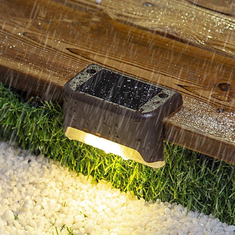 Waterproof Solar Stair Lights for Outdoor Use - 4 Pack
