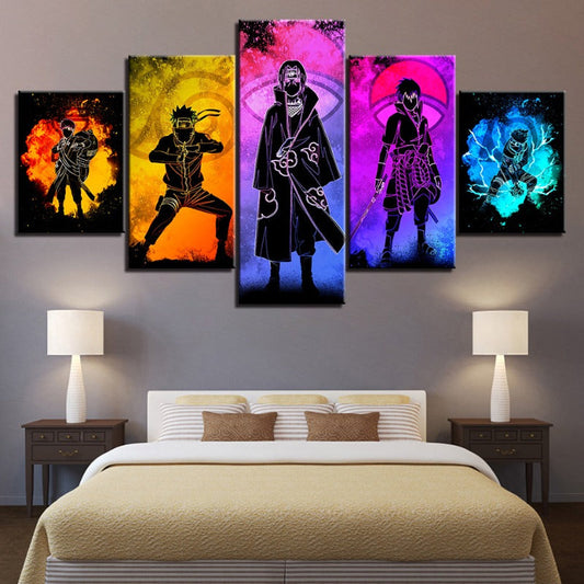 5-Piece Naruto Anime Canvas Wall Art Set