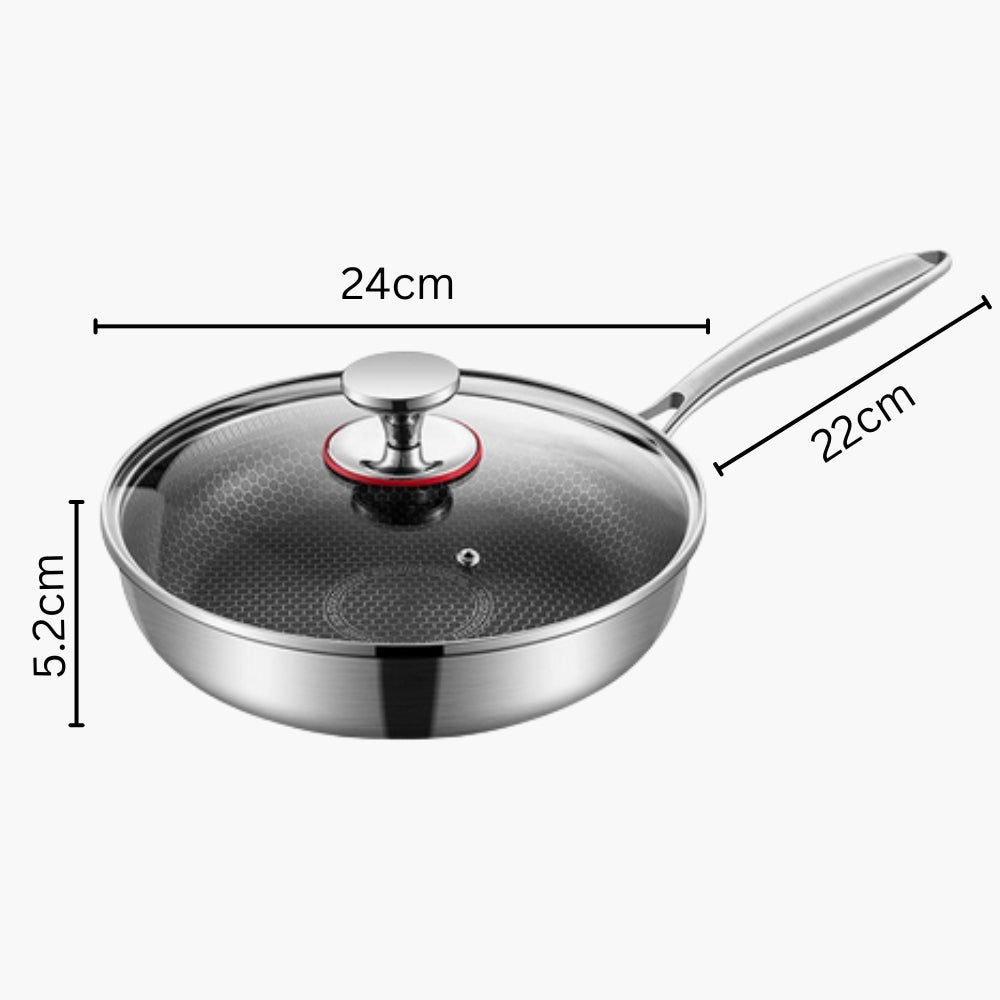 304 Stainless Steel Non-Toxic Titan Frying Pan