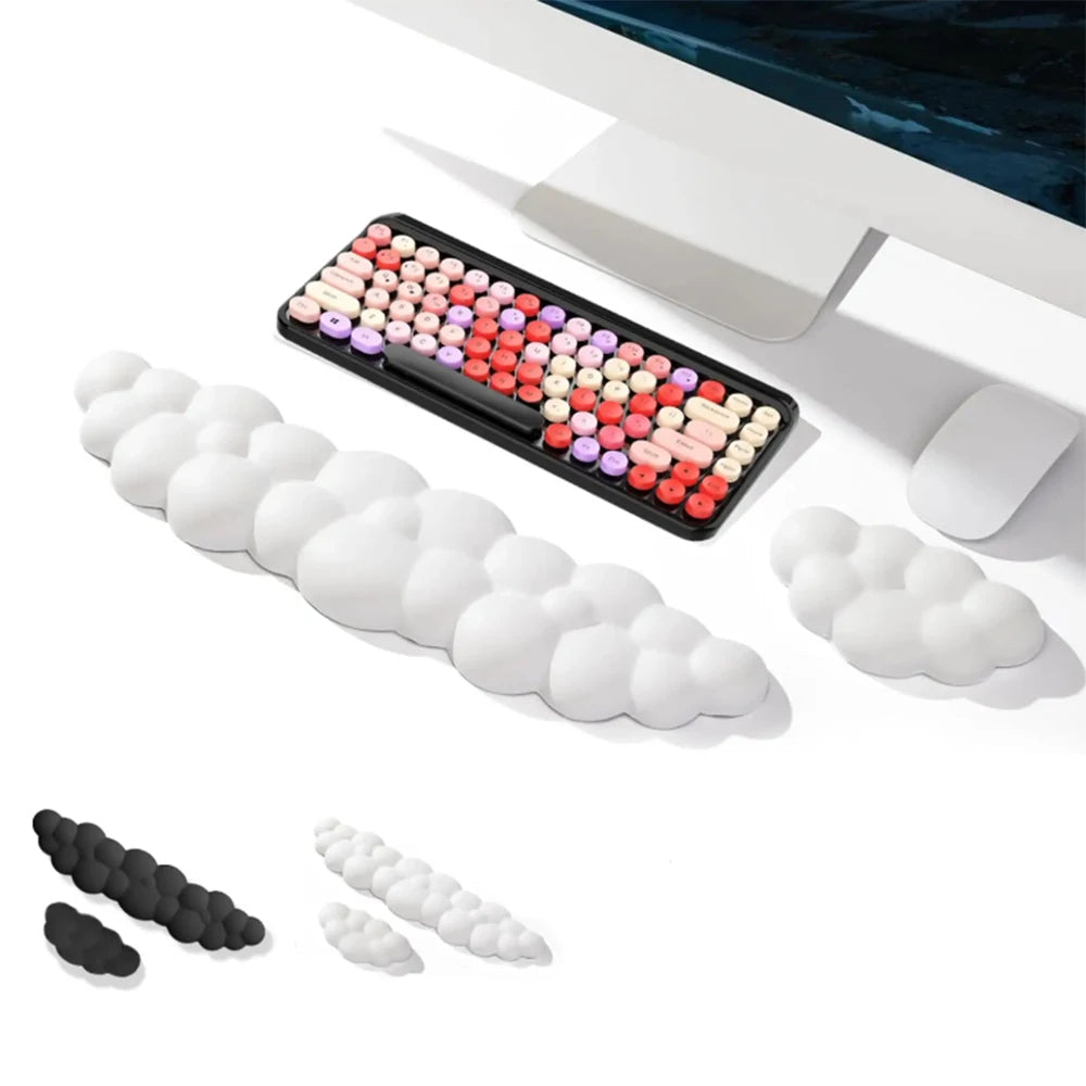 Ergonomic Memory Foam Cloud Wrist Rest for Keyboard and Mouse
