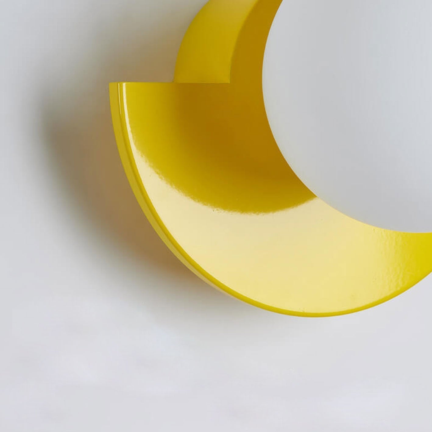 Modern Minimalist Glass Globe Wall Sconce with Semi-Circle Base