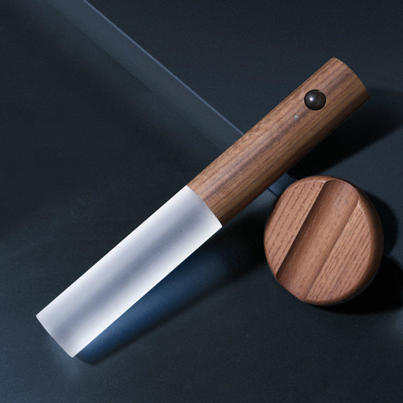 Rechargeable Motion Sensor Night Light - Modern Wood Wall Lamp