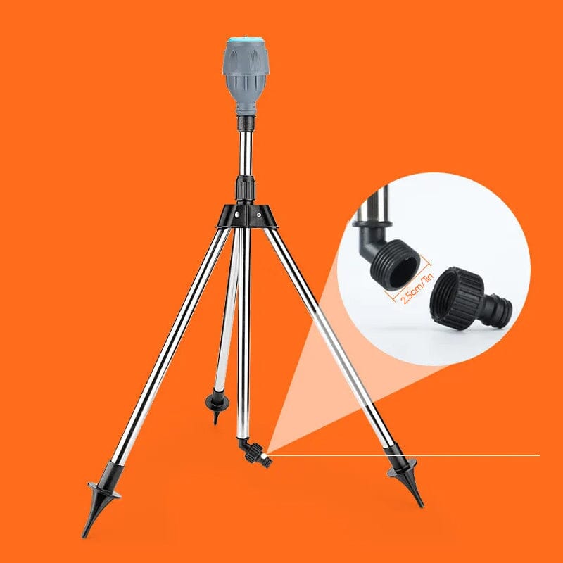 Adjustable Rotating Tripod Sprinkler with Misting Function