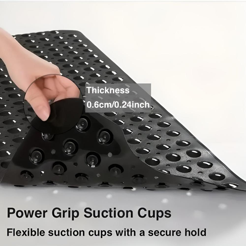 Non-Slip Bathtub Mat with Strong Suction Cups