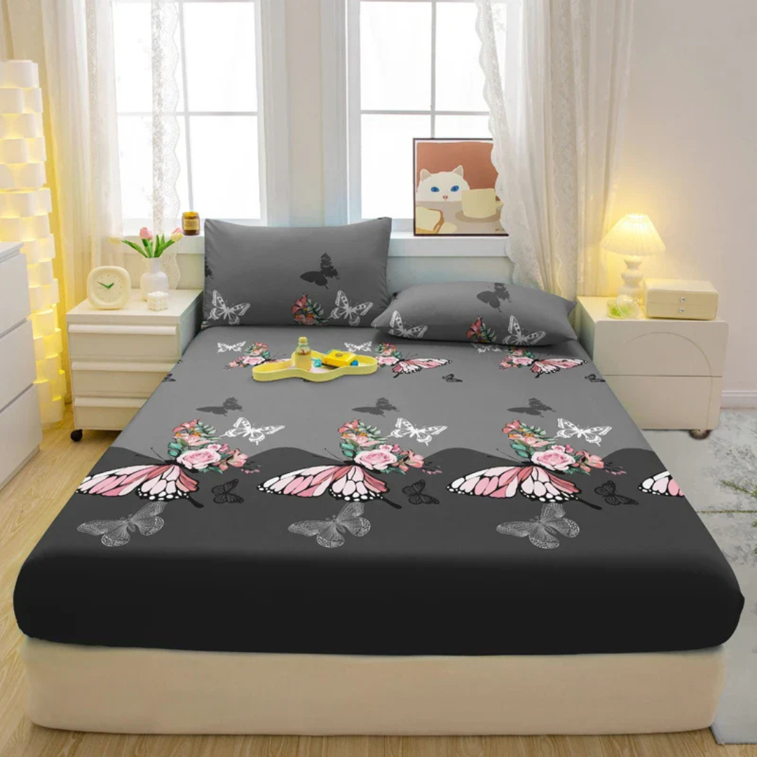 Stylish Polyester Duvet Cover with Pillowcases