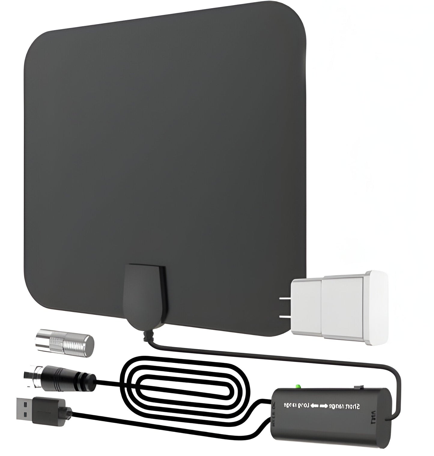 300-Mile Indoor Digital HDTV Antenna with Signal Booster