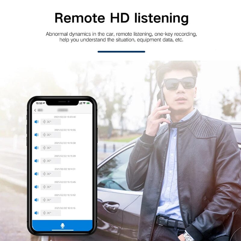 Strong Magnetic GPS Tracker with Real-Time Location and Audio Recording