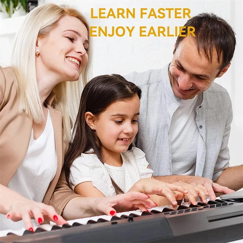 Removable Silicone Piano Keyboard Note Labels