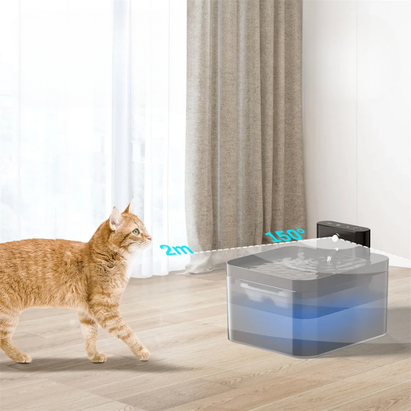 Automatic Wireless Cat Water Fountain with Sensor Technology