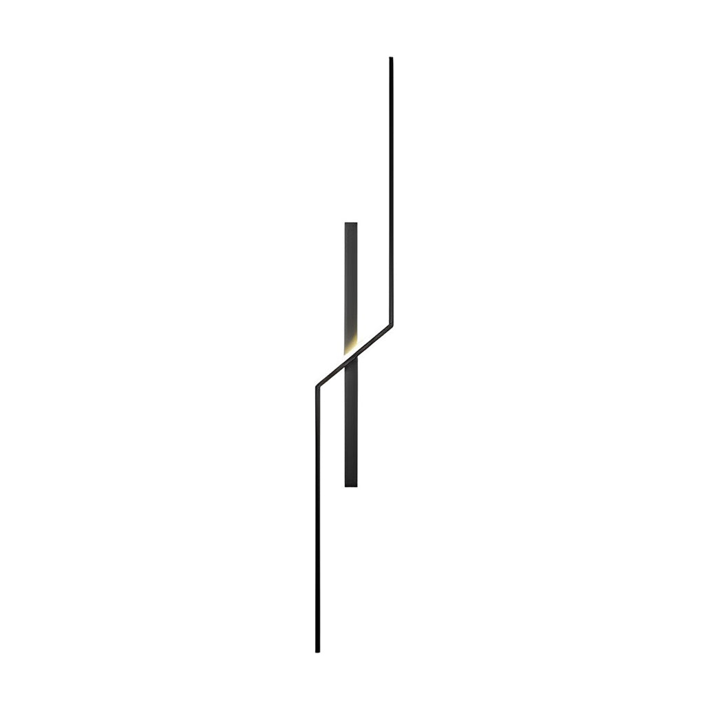 Modern LED Minimalist Wall Lamp in Black and Gold